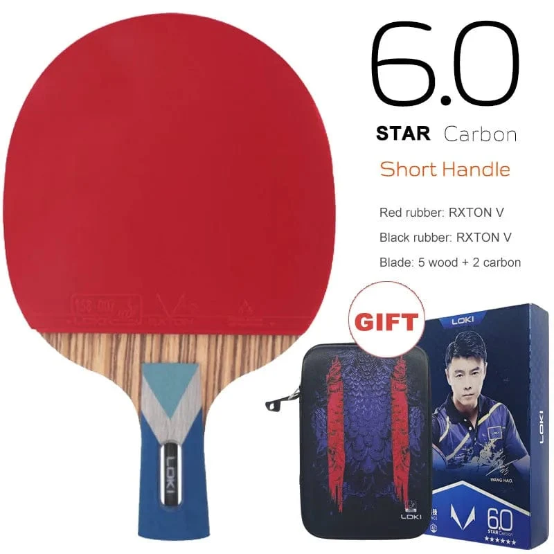 Loki RXTON R-Serie 5/6/7 Star Tischtennisschläger Carbon Balance Offensive Ping-Pong-Schläger Professioneller Hohlgriff