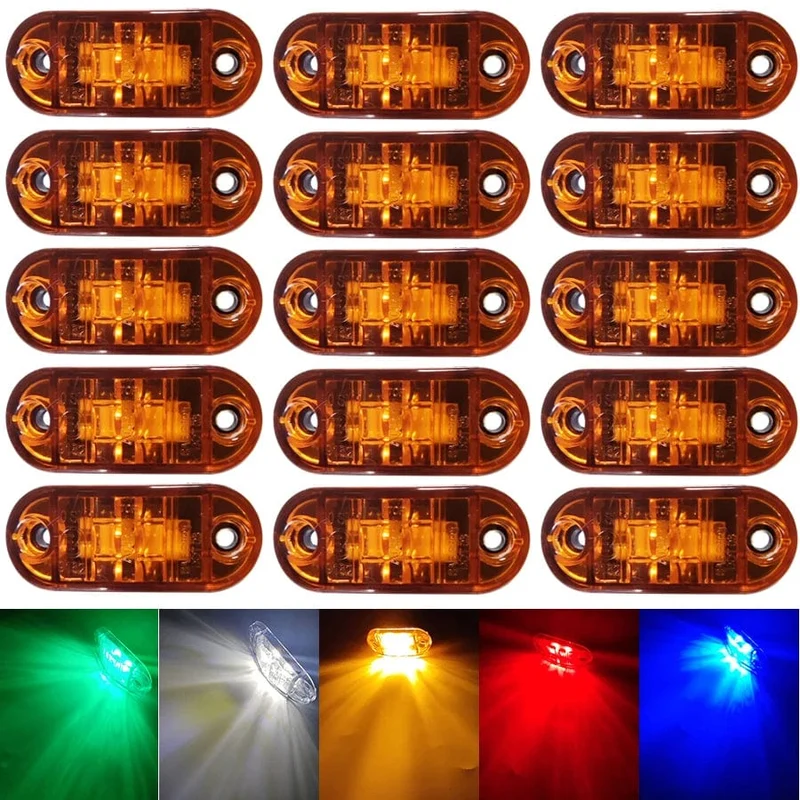 20/10PCS12V 24V LED Seite Marker Lichter Vorne Hinten Freiheit Anzeige Lampe Lkw Zubehör für Scania Anhänger BUS Van Caravan