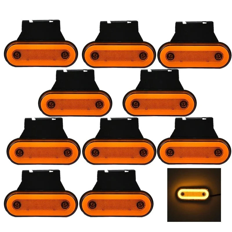 10 stücke/4 stücke 12V-24V Lkw Seite Marker Licht LED Anhänger Lichter Reflektor Van Umrissleuchten für Scania Für DAF lkw Für Isuzu