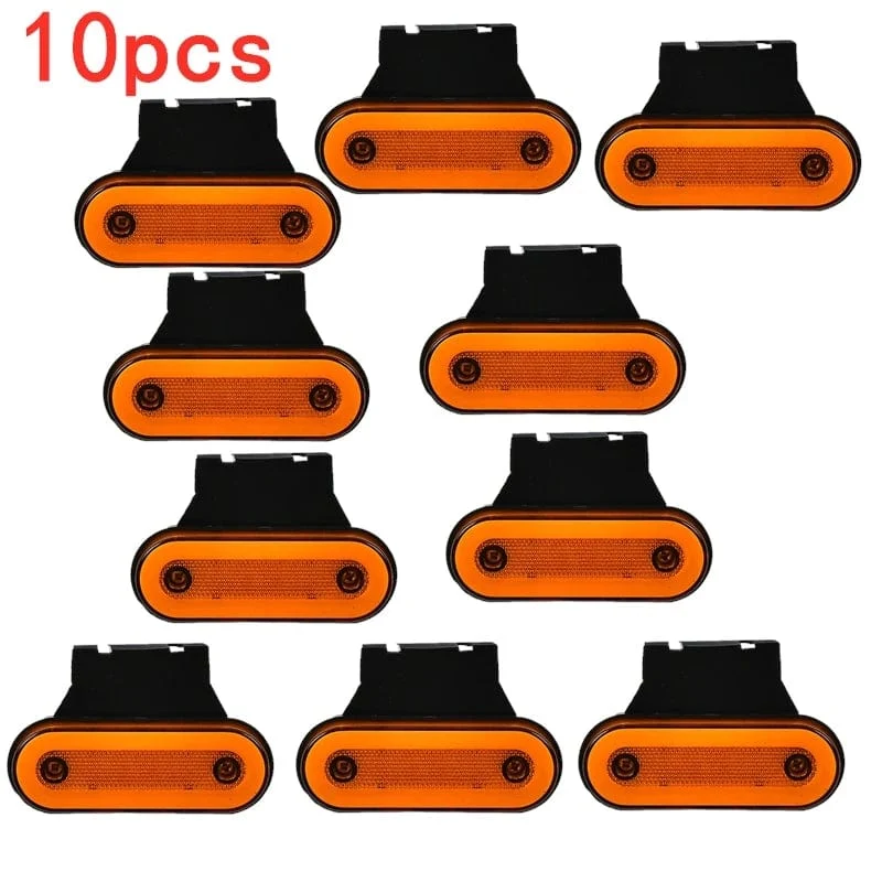 10 stücke/4 stücke 12V-24V Lkw Seite Marker Licht LED Anhänger Lichter Reflektor Van Umrissleuchten für Scania Für DAF lkw Für Isuzu