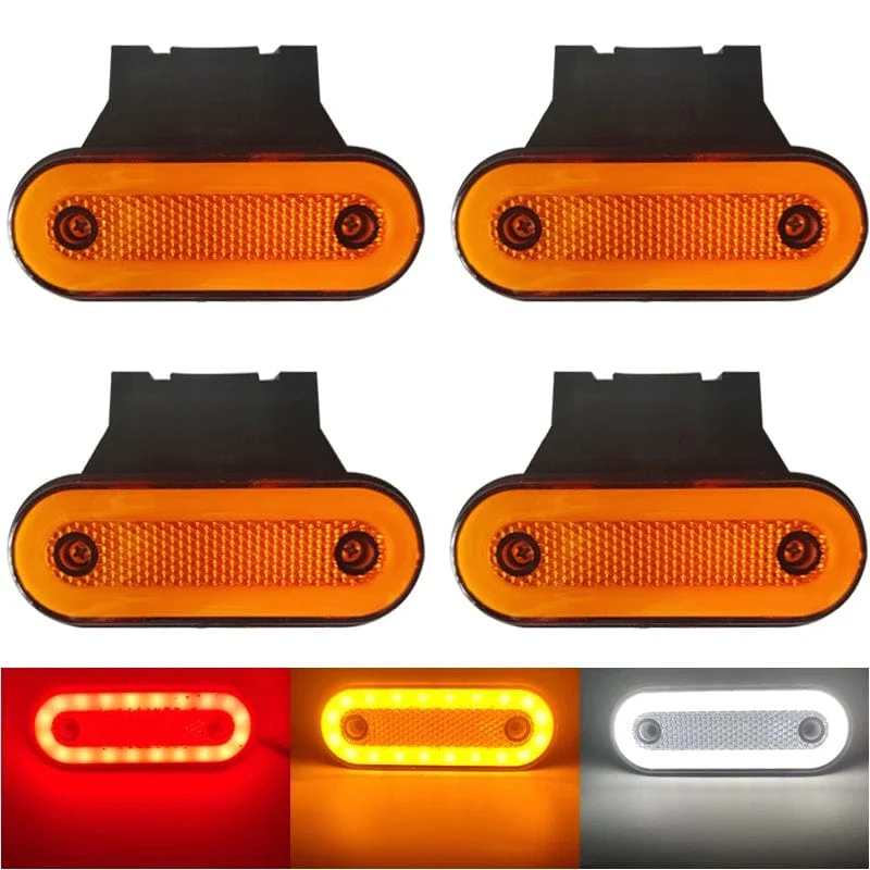 4x Lkw Seite Marker Licht LED Begrenzungsleuchte Für Caravan Anhänger Traktor Lkw Warnung Rücklicht Auto Externe Lampe 12V 24V