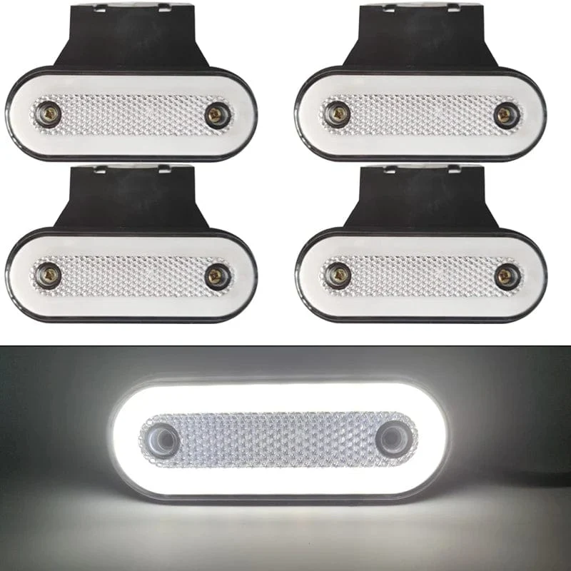 4x Lkw Seite Marker Licht LED Begrenzungsleuchte Für Caravan Anhänger Traktor Lkw Warnung Rücklicht Auto Externe Lampe 12V 24V