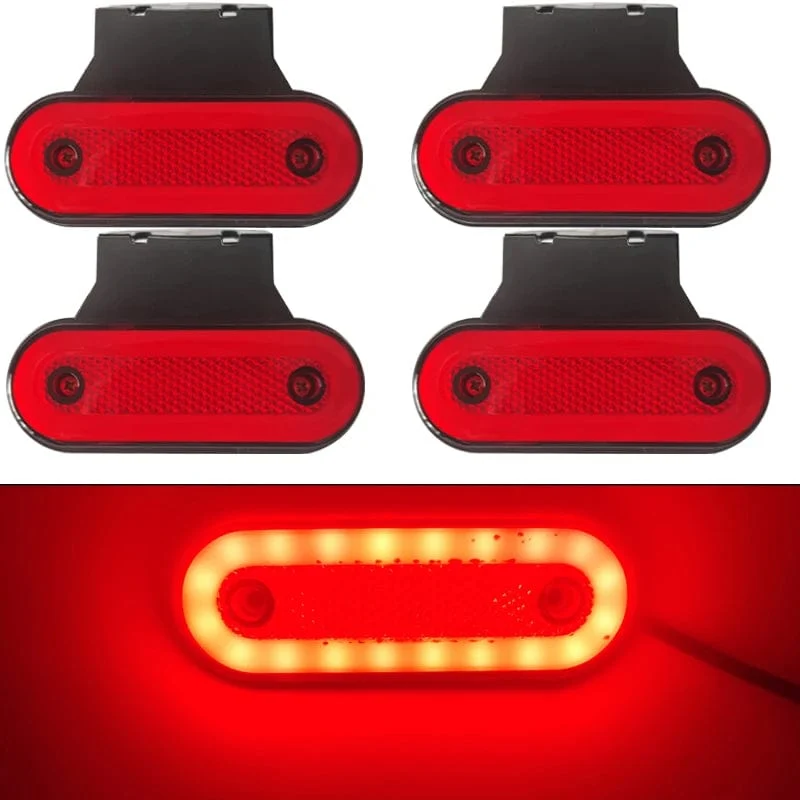 4x Lkw Seite Marker Licht LED Begrenzungsleuchte Für Caravan Anhänger Traktor Lkw Warnung Rücklicht Auto Externe Lampe 12V 24V