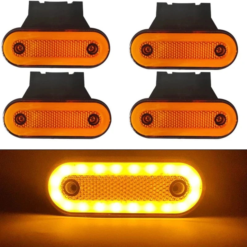 4x Lkw Seite Marker Licht LED Begrenzungsleuchte Für Caravan Anhänger Traktor Lkw Warnung Rücklicht Auto Externe Lampe 12V 24V