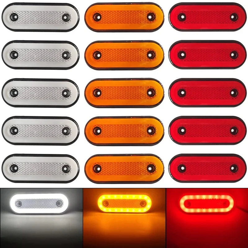 10 stücke/5 stücke 12V 24V Lkw Seite Marker Licht LED Anhänger Lichter Reflektor Van Umrissleuchten für Scania Für DAF lkw Für Isuzu