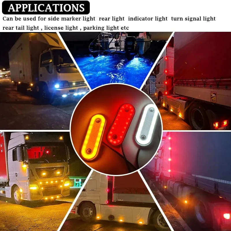 10 stücke/5 stücke 12V 24V Lkw Seite Marker Licht LED Anhänger Lichter Reflektor Van Umrissleuchten für Scania Für DAF lkw Für Isuzu