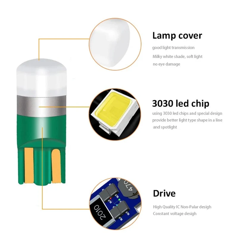 4 Pcs Super Helle T10 LED W5W Auto dome Licht Auto Freiheit Lesen Lampe 12 Fahrzeug Tür Birne Zubehör Weiß rot blau 6000K