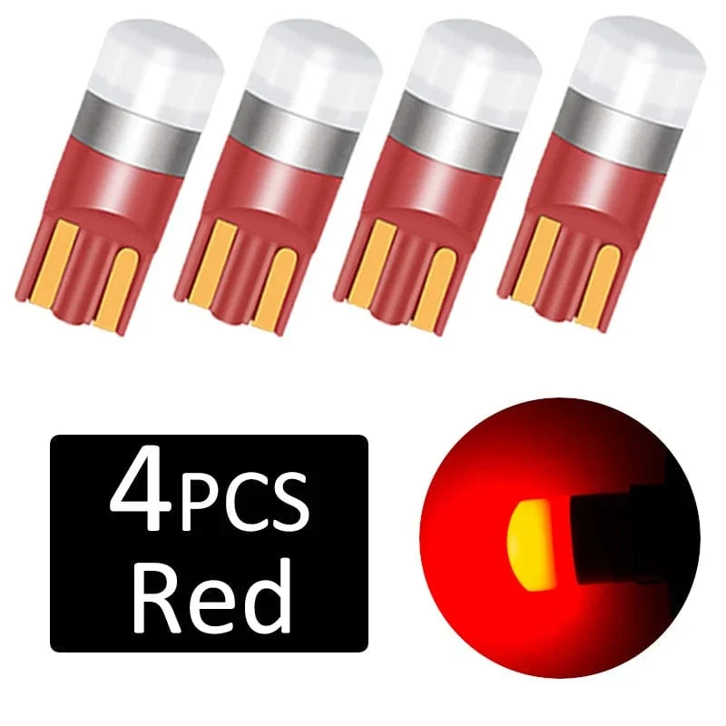 4 Pcs Super Helle T10 LED W5W Auto dome Licht Auto Freiheit Lesen Lampe 12 Fahrzeug Tür Birne Zubehör Weiß rot blau 6000K