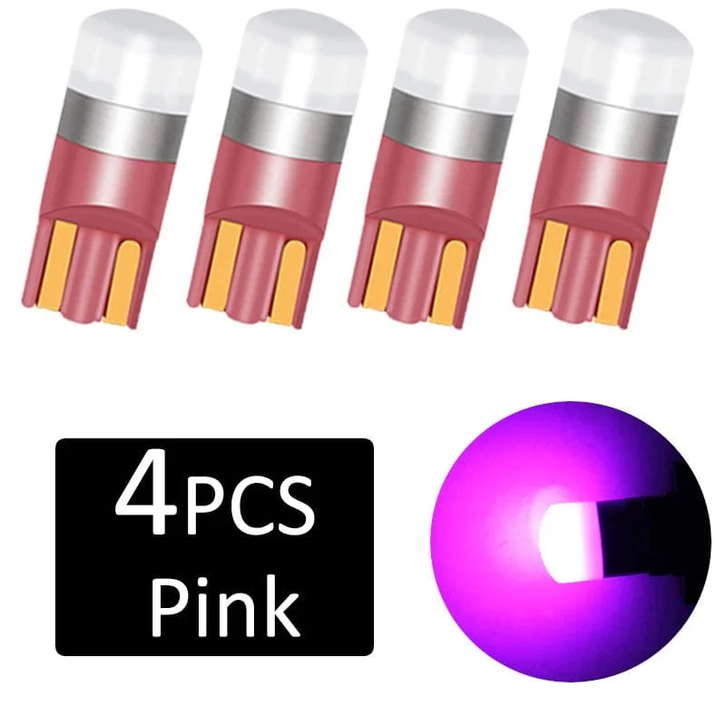4 Pcs Super Helle T10 LED W5W Auto dome Licht Auto Freiheit Lesen Lampe 12 Fahrzeug Tür Birne Zubehör Weiß rot blau 6000K