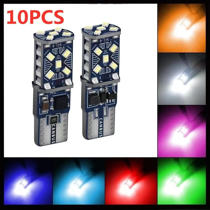 2/10 STÜCKE T10 W5W 194 198 158 Neue superhelle Auto-LED-Parklichter WY5W 168 501 2825 Auto Wedge Turn Side Bulbs Auto