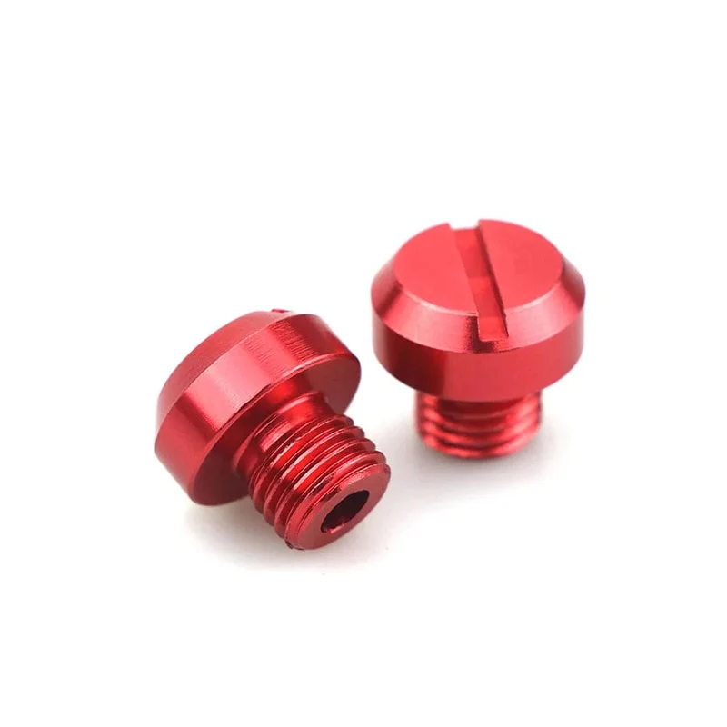 3 stücke Orange Motorrad M10 * 1.25 CNC Spiegel Loch Stecker Schrauben Abdeckkappen Gewinde Adapter Schrauben Für KTM DUKE RC 125 390 200 250 690