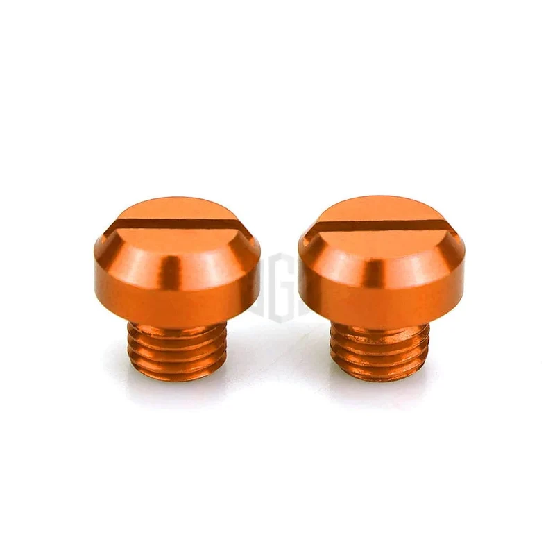 3 stücke Orange Motorrad M10 * 1.25 CNC Spiegel Loch Stecker Schrauben Abdeckkappen Gewinde Adapter Schrauben Für KTM DUKE RC 125 390 200 250 690