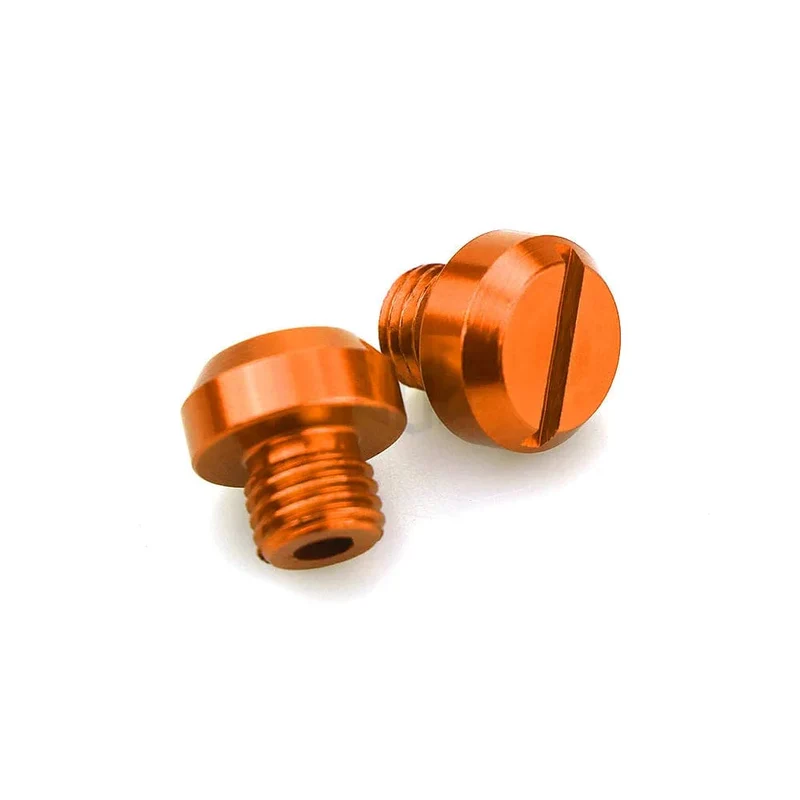 3 stücke Orange Motorrad M10 * 1.25 CNC Spiegel Loch Stecker Schrauben Abdeckkappen Gewinde Adapter Schrauben Für KTM DUKE RC 125 390 200 250 690