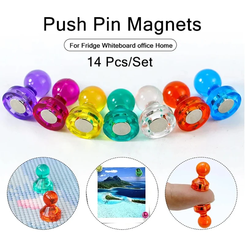 14 Teile/satz Starke Neodym Pinnwand Kegel Männer Pin Magnete Kühlschrank DIY Whiteboard Verwendet in Büro Werbung Bildung