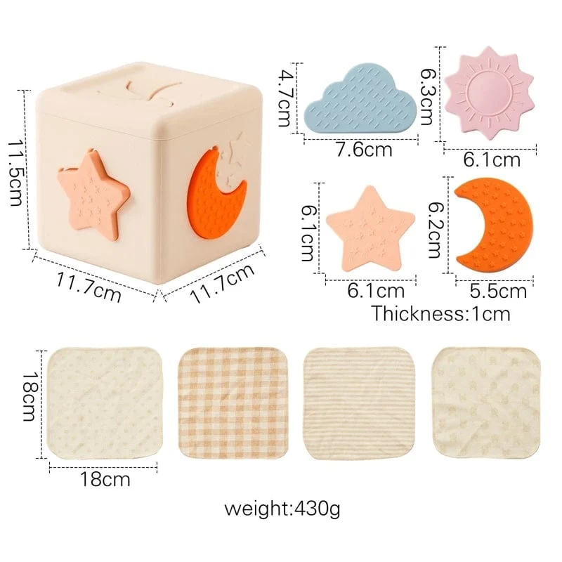 Baby Montessori Spielzeug Magische Taschentuchbox Baumwolle Pädagogische Lernaktivität Sensorisches Spielzeug Für Kinder Fingertraining Beschäftigt Brettspiel
