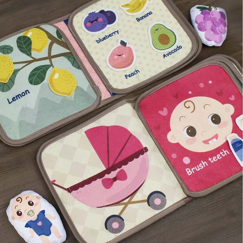 Baby Bücher Spielzeug Stoff Bücher Kinder Lernen Spiele Pädagogisches Spielzeug Baby Frühe Bildung Spielzeug Eltern-Kind-Interaktion