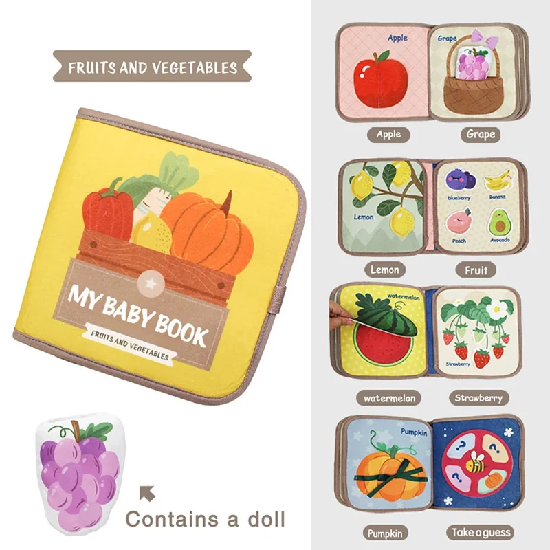 Baby Bücher Spielzeug Stoff Bücher Kinder Lernen Spiele Pädagogisches Spielzeug Baby Frühe Bildung Spielzeug Eltern-Kind-Interaktion