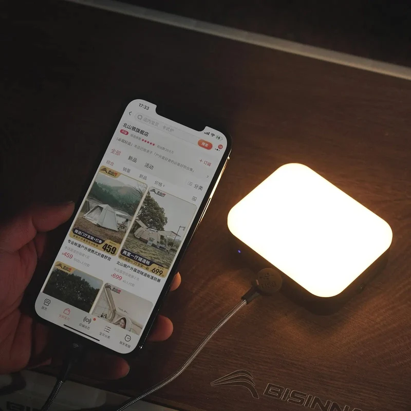 LED Camping Licht USB Lade Tragbare Zelt Laterne Notfall Taschenlampe Nacht Vierten Gang Dimmen Outdoor Wandern