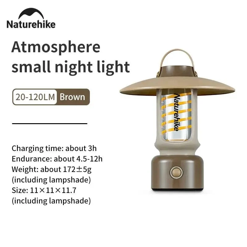 Naturehike Camping Ambient Mini Licht Tragbare Ipx4 Wasserdichte Rucksack Beleuchtung Hängende Zelt Lampe Outdoor Wandern Reise Laterne