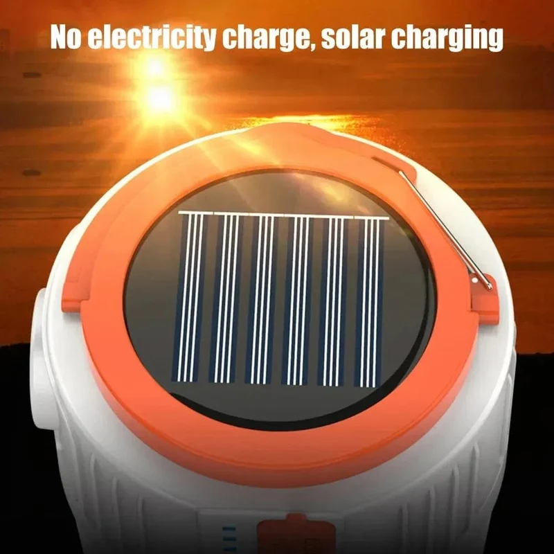 Solar Camping Licht Power Bank LED Camping Laternen 6 Gänge Fernbedienung Wasserdichte Outdoor Zelt Licht Aufladbare Taschenlampe