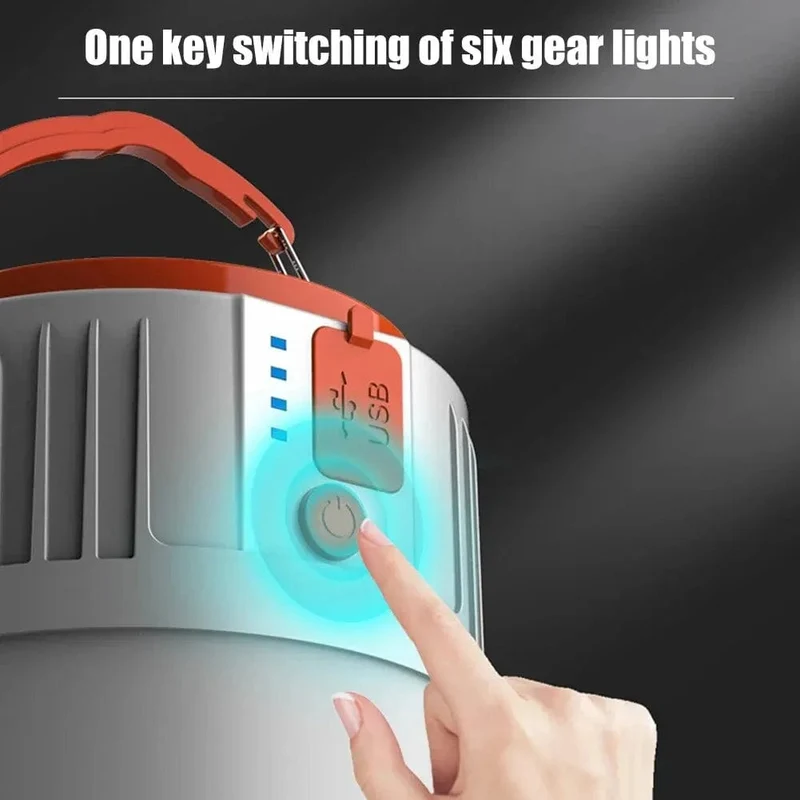 Solar Camping Licht Power Bank LED Camping Laternen 6 Gänge Fernbedienung Wasserdichte Outdoor Zelt Licht Aufladbare Taschenlampe