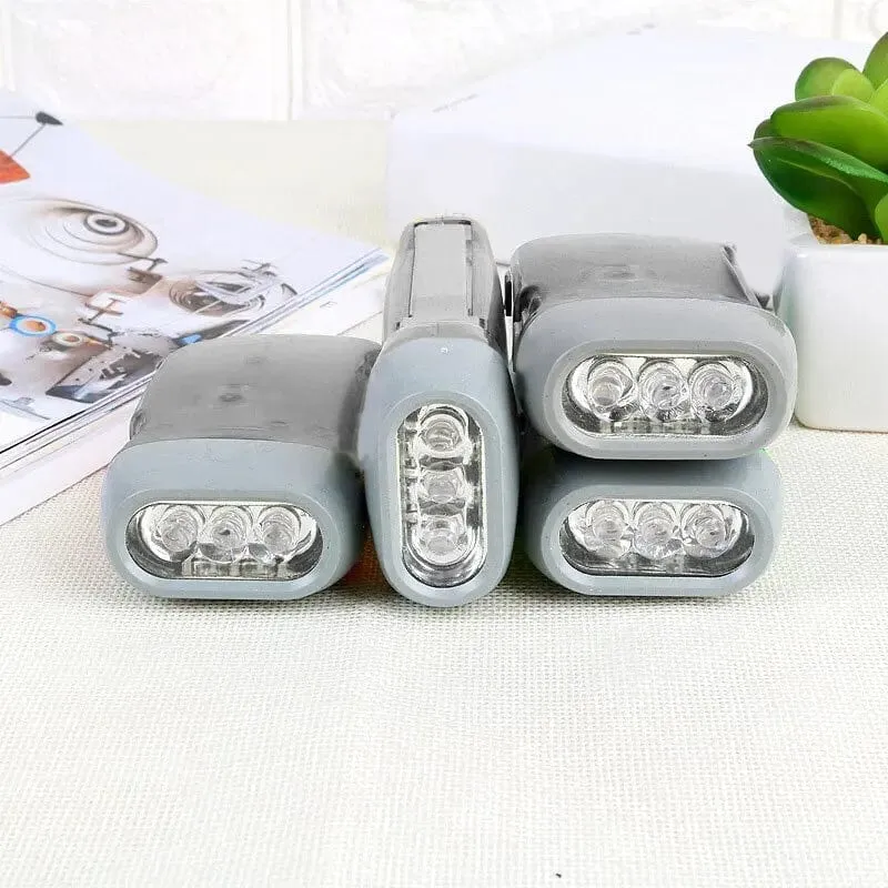3 LED Hand Drücken Dynamo Kurbel Power Wind Up Taschenlampe Licht Hand Drücken Kurbel Camping Lampe Licht für Outdoor hause