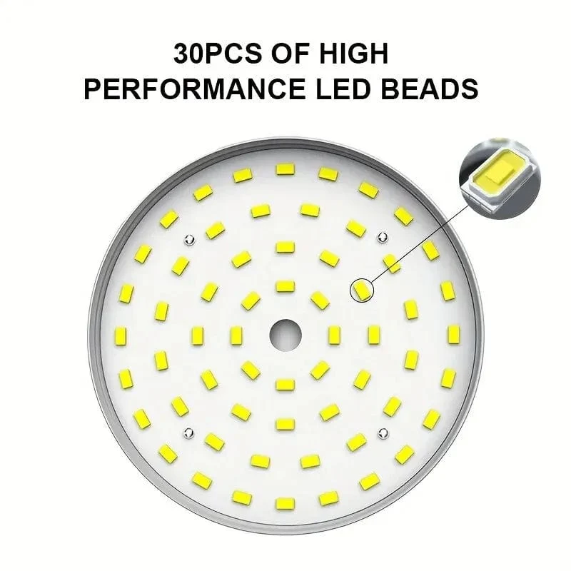 Wiederaufladbare LED-Campingleuchte – hohe Lumen, wasserdicht, 3 Beleuchtungsmodi – ideal für Wanderungen und Außenbeleuchtung