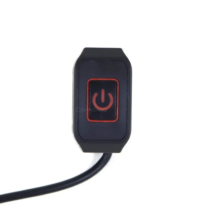 Motorrad-Lenkerschalter mit LED-Licht 7/8'' 22mm Momentry Button für Electric Star Kill Wasserdichter Steuerschalterknopf