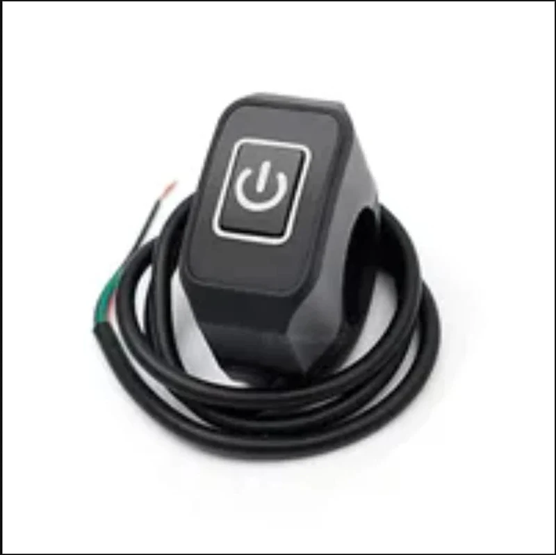 Motorrad-Lenkerschalter mit LED-Licht 7/8'' 22mm Momentry Button für Electric Star Kill Wasserdichter Steuerschalterknopf