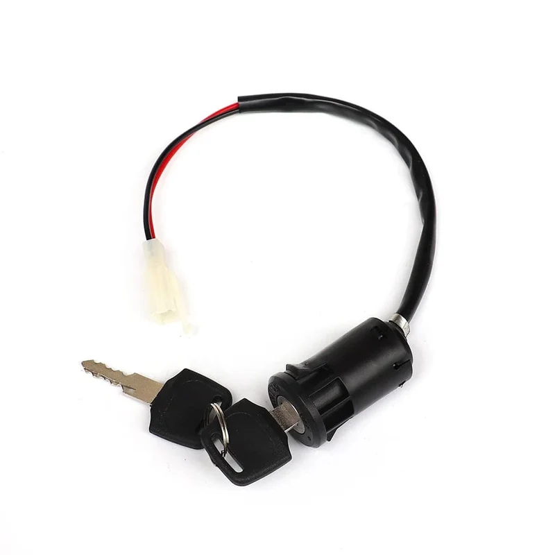 1 Set Zündschlüsselschalter Universal 2 Drähte Zündschlüssel Startschalterschloss für Gokart Kart ATV Go Kart Roller Motorrad