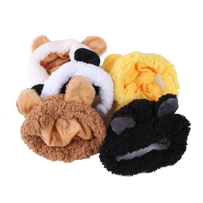 Lustige Pandamütze für Haustiere, warme Mütze, Silvesterparty, Weihnachts-Cosplay-Zubehör, Foto-Requisiten, Kopfbedeckung für Hund und Katze, Neujahr
