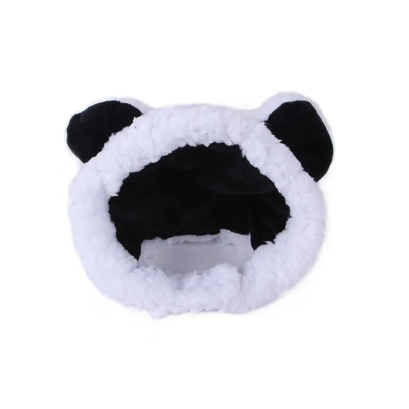 Lustige Pandamütze für Haustiere, warme Mütze, Silvesterparty, Weihnachts-Cosplay-Zubehör, Foto-Requisiten, Kopfbedeckung für Hund und Katze, Neujahr