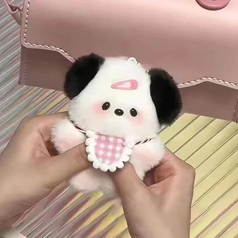 Kawaii Plüsch Welpen Puppe Spielzeug Keychian Cartoon Tasche Anhänger Charms Auto Schlüsselanhänger für Frauen Mädchen Geburtstagsgeschenke