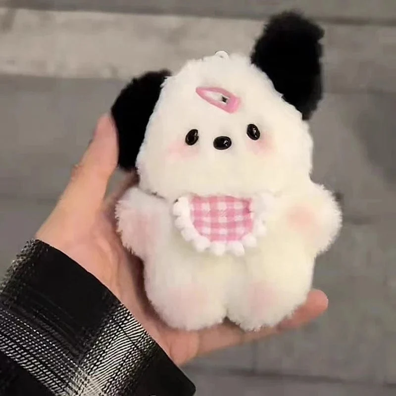 Kawaii Plüsch Welpen Puppe Spielzeug Keychian Cartoon Tasche Anhänger Charms Auto Schlüsselanhänger für Frauen Mädchen Geburtstagsgeschenke