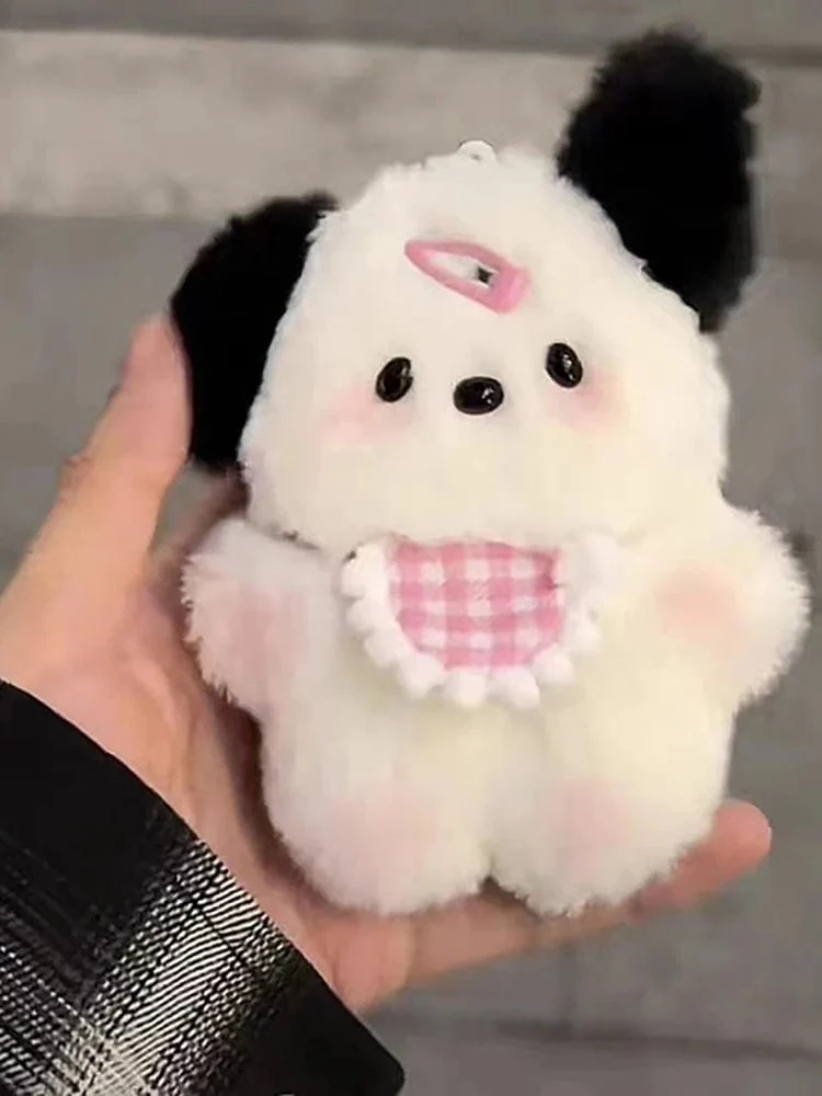 Kawaii Plüsch Welpen Puppe Spielzeug Keychian Cartoon Tasche Anhänger Charms Auto Schlüsselanhänger für Frauen Mädchen Geburtstagsgeschenke