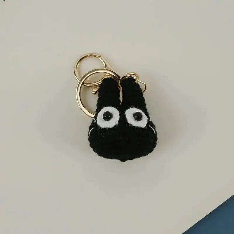 Süße Katze Häkeln Schlüsselanhänger Stricken Cartoon Katze Puppe Schlüsselanhänger für Autoschlüssel Kawaii Kleine Katze Gestrickte Schlüsselanhänger Für Tasche Anhänger Neu