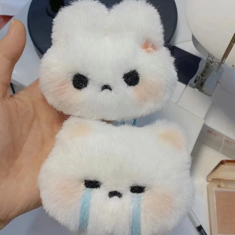 Cartoon Plüsch Kaninchen Puppe Spielzeug Schlüsselanhänger süße süße Tasche Anhänger Charms Auto Schlüsselanhänger Zubehör für Frauen Paare Kawaii Geschenk