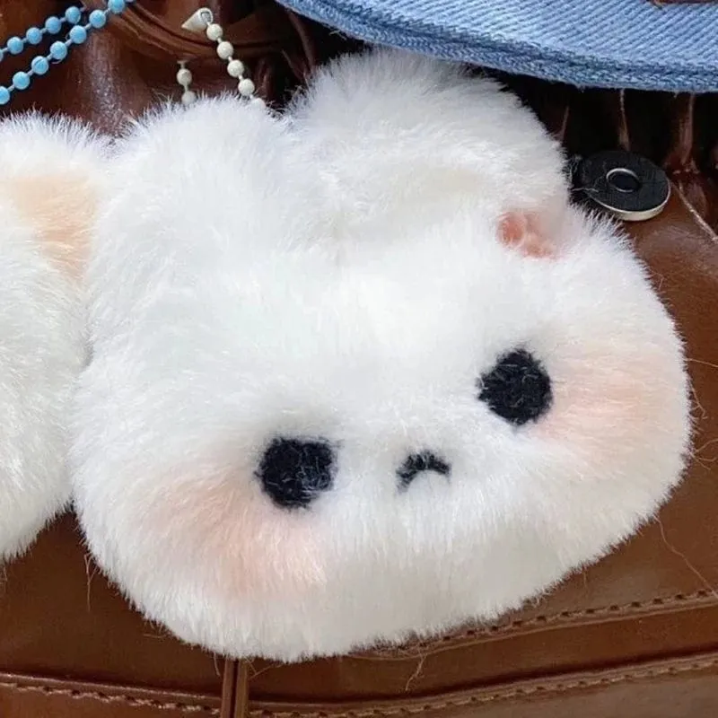 Cartoon Plüsch Kaninchen Puppe Spielzeug Schlüsselanhänger süße süße Tasche Anhänger Charms Auto Schlüsselanhänger Zubehör für Frauen Paare Kawaii Geschenk