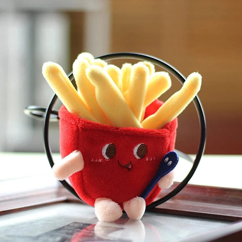 Hamburg Hot Dog Pommes Brot Drumsticks Plüsch Anhänger Schlüsselanhänger Kreative Cartoon Tasche Dekoration Auto Schlüssel Zubehör Für Mädchen Geschenk