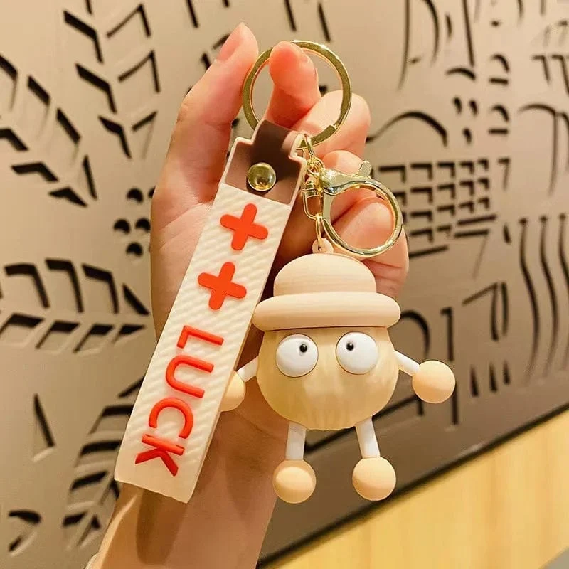 18 Farben Niedliches Nerzpelz-Lanyard Briketts Schlüsselanhänger Auto Schlüsselanhänger Anhänger Plüsch Schultasche Anhänger Geschenk Kawaii Rucksack Schlüsselanhänger