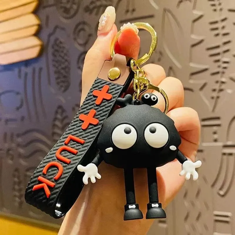 18 Farben Niedliches Nerzpelz-Lanyard Briketts Schlüsselanhänger Auto Schlüsselanhänger Anhänger Plüsch Schultasche Anhänger Geschenk Kawaii Rucksack Schlüsselanhänger