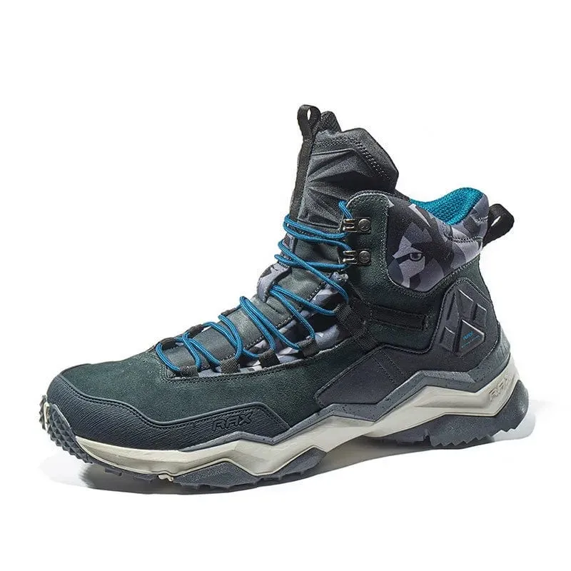 RAX Wasserdichte Wanderschuhe Herren Winter Outdoor Turnschuhe für Männer Schneestiefel Plüsch Berg Schneestiefel Outdoor Tourismus Joggingschuh