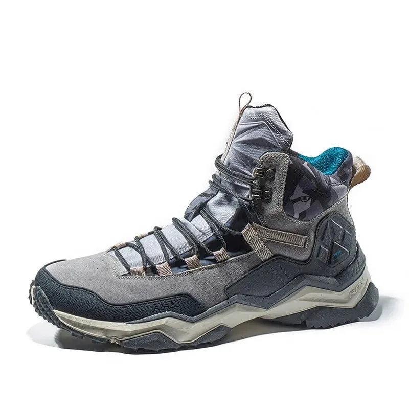RAX Wasserdichte Wanderschuhe Herren Winter Outdoor Turnschuhe für Männer Schneestiefel Plüsch Berg Schneestiefel Outdoor Tourismus Joggingschuh