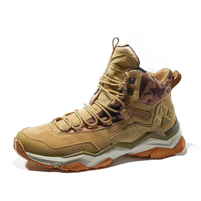 RAX Wasserdichte Wanderschuhe Herren Winter Outdoor Turnschuhe für Männer Schneestiefel Plüsch Berg Schneestiefel Outdoor Tourismus Joggingschuh
