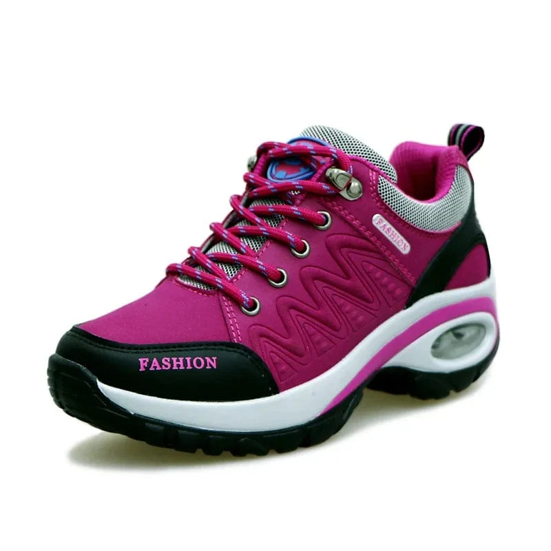 Damen Sportschuhe Plateau Sneakers Mode Outdoor Wandern Rutschfeste Freizeitschuhe Low Top Laufschuhe Damen Schuhe