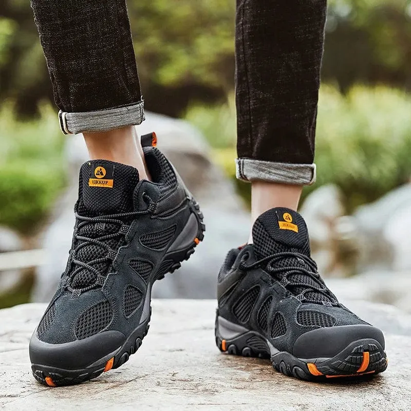 HIKEUP Neue rutschfeste, verschleißfeste Herren-Outdoor-Wanderschuhe, atmungsaktiv, spritzwassergeschützt, Klettern, Herren, Sneaker, Jagd, Bergschuhe