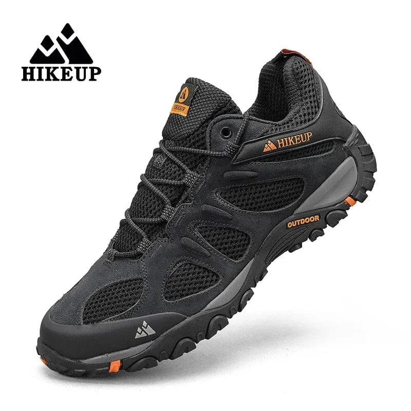HIKEUP Neue rutschfeste, verschleißfeste Herren-Outdoor-Wanderschuhe, atmungsaktiv, spritzwassergeschützt, Klettern, Herren, Sneaker, Jagd, Bergschuhe