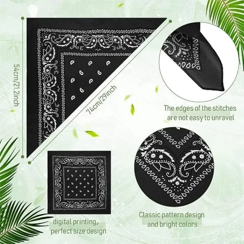 Mode Bohemian Print Bandana Haarbänder Hip Hop Mann Frauen Outdoor Unisex Stirnbänder Band Handgelenk Wraps Gesichtsmaske Taschentuch