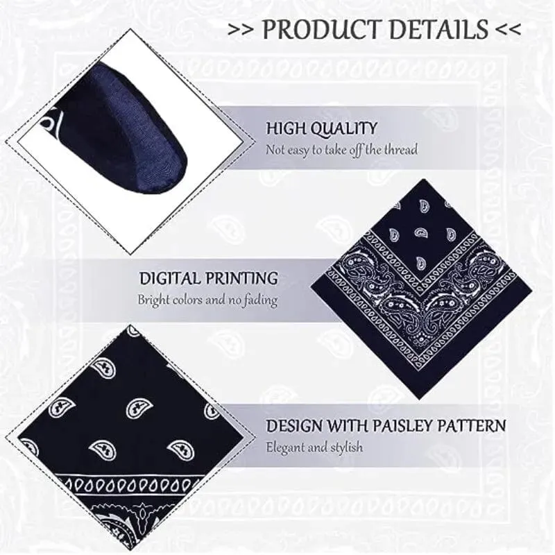 Mode Bohemian Print Bandana Haarbänder Hip Hop Mann Frauen Outdoor Unisex Stirnbänder Band Handgelenk Wraps Gesichtsmaske Taschentuch