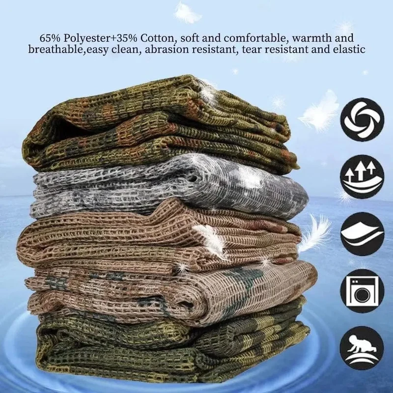Camouflage Netting Tactical Mesh Net Camo Schal für Wargame Sport Jagd Schießen Wild Fotografie Sniper Camo Mesh Schals